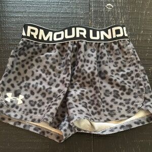 Under Armour Toddler Black Leopard Print Athletic Shorts size 2T